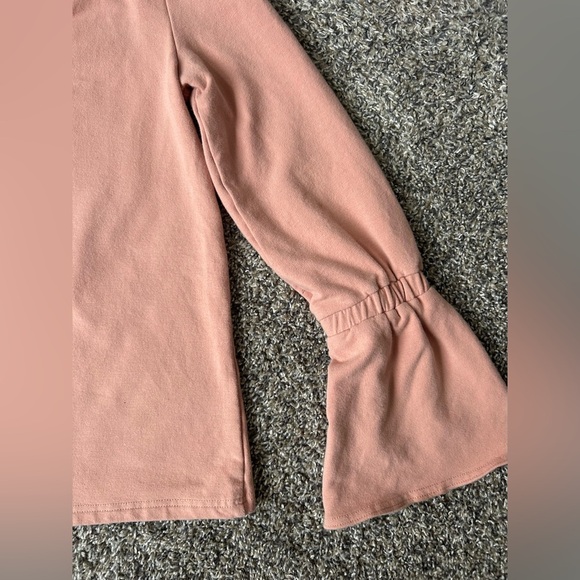 Lumiere salmon or light peach trumpet sleeve 100% cotton top size small - Picture 5 of 7